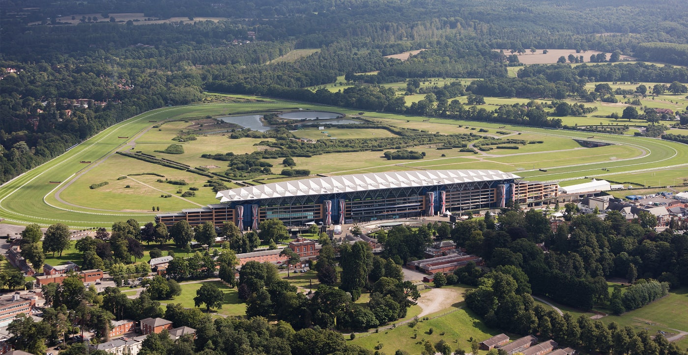 Ascot Racecourse aerial view